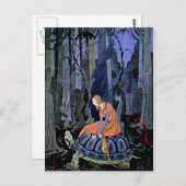 Meisjes en schilfers ~ Franstalig schilder Briefkaart (Voorkant / Achterkant)