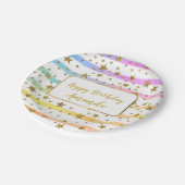 Meisjes en sterren op maat papieren bordje (Gekanteld)