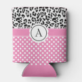 Meisjes en stippen drukken monogram af blikjeskoeler (Achterkant)