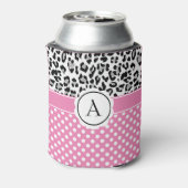 Meisjes en stippen drukken monogram af blikjeskoeler (Blikje Achterkant)