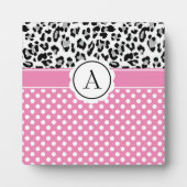 Meisjes en stippen drukken monogram af fotoplaat (Voorkant)