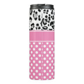 Meisjes en stippen drukken monogram af thermosbeker (Achterkant)