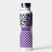 Meisjes en stippen drukken monogram af waterfles (Rechts)