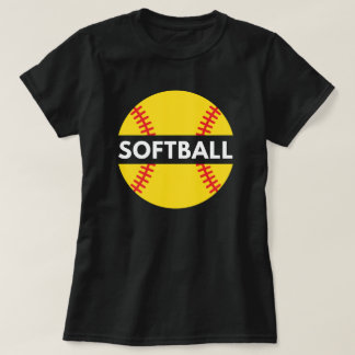 Meisjes en vrouwen softbal | Softball Quote Black T-shirt
