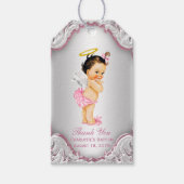 Meisjes Engel Doop Dank u Cadeaulabel (Voorkant)