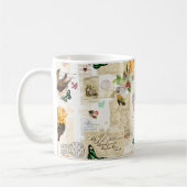 Meisjes  Ephemera Mode Collage met naam Koffiemok (Links)