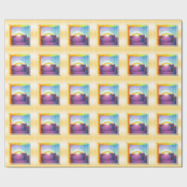 Meisje's "Ergens boven de regenboog"-pakpapier Cadeaupapier