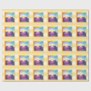 Meisje's "Ergens boven de regenboog"-pakpapier Cadeaupapier