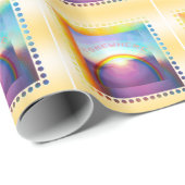Meisje's "Ergens boven de regenboog"-pakpapier Cadeaupapier (Rol Hoek)
