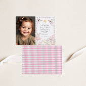 Meisjes Fairy eerste magische tuin verjaardagsfoto Kaart