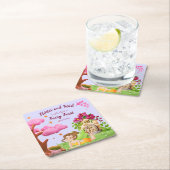 Meisjes Fairy Eerste Sprookje Paddestoel Vlinder Kartonnen Onderzetters (Insitu)