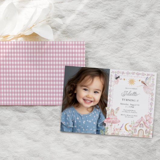 Meisjes Fairy Magische Tuin Elke Leeftijd Verjaard Kaart