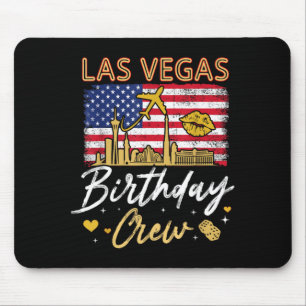 Meisjes Familie Las Vegas Verjaardag Crew Squad Ve Muismat