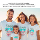 Meisjes Familie Vakantie Strand Zomer Custom T-shirt