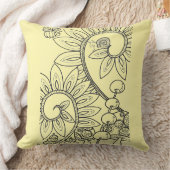 Meisjes fantasie bloem slak gingham kussen (Deken)