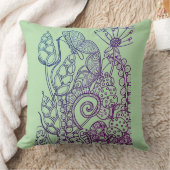 Meisjes fantasie bloem vlinder gingham kussen (Deken)