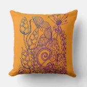 Meisjes fantasie bloem vlinder gingham kussen (Voorkant)