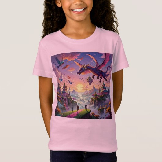 Meisjes fantasie T-shirt (Voorkant)