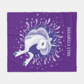 meisjes fantasy unicorn noemen Fleece Blanket (Voorkant (Horizontaal))