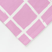 Meisjes felroze 12 foto modern minimaal abstract fleece deken (Hoek)
