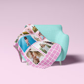 Meisjes felroze 12 foto modern minimaal abstract fleece deken