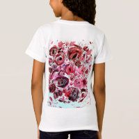 Meisjes fijne jersey T-shirt gepassioneerd