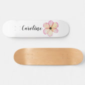 Meisjes Floral gepersonaliseerd Persoonlijk Skateboard (Horizontaal)