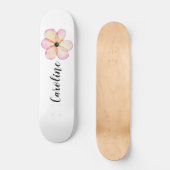 Meisjes Floral gepersonaliseerd Persoonlijk Skateboard (Voorkant)