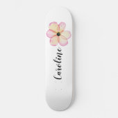 Meisjes Floral gepersonaliseerd Persoonlijk Skateboard (Voorkant)
