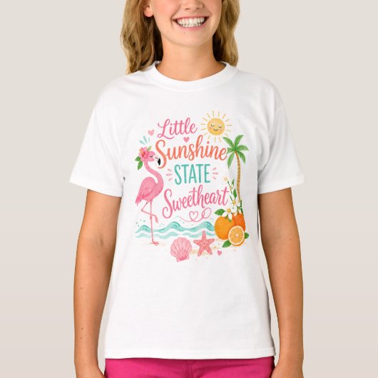 Meisjes Florida Thema T-shirt (Voorkant)