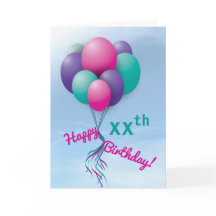 Meisjes Fly-Away Ballon Bundel Gelukkige Verjaarda