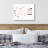 Meisjes FOTO Doop Doop Cadeau Spreuken 31:25 Canvas Afdruk (Insitu (Slaapkamer))