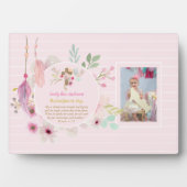 Meisjes FOTO Doop Doop Cadeau Spreuken 31:25 Fotoplaat (voorkant)