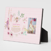 Meisjes FOTO Doop Doop Cadeau Spreuken 31:25 Fotoplaat (Zijkant)