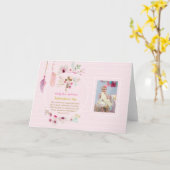 Meisjes FOTO Doop Doop Cadeau Spreuken 31:25 Kaart (Gele Bloem)