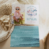 Meisje's Foto One-der the Zee Verjaardagsuitnodigi Kaart