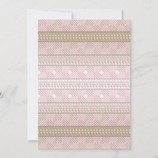 Meisjes Fox Baby Douche Uitnodigingen (Achterkant)