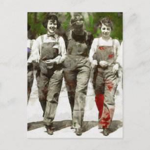 meisjes - Fun, feministische kunst Briefkaart