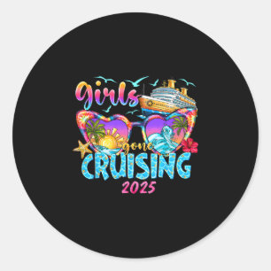 Meisjes Gaan Cruisen 2025 Cruise Vakantie Trip Pre Ronde Sticker