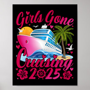 Meisjes Gaan Cruisen 2025 Vrouwen Cruise Vakantie Poster