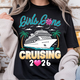 Meisjes gaan cruisen 2026 Matching Vrienden Cruise T-shirt