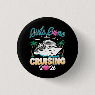 Meisjes gaan cruisen 2026 Overeenkomen met vriende Ronde Button 3,2 Cm