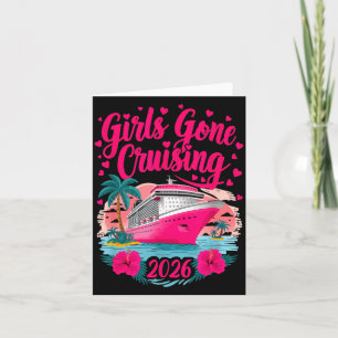 Meisjes Gaan Cruisen 2026 Vrouwen Cruise Vakantie  Bedankkaart