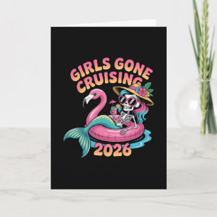 Meisjes Gaan Cruisen 2026 Zeemeermin Flamingo Vaka Kaart