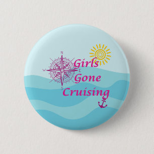 Meisjes gaan cruisen ronde button 5,7 cm