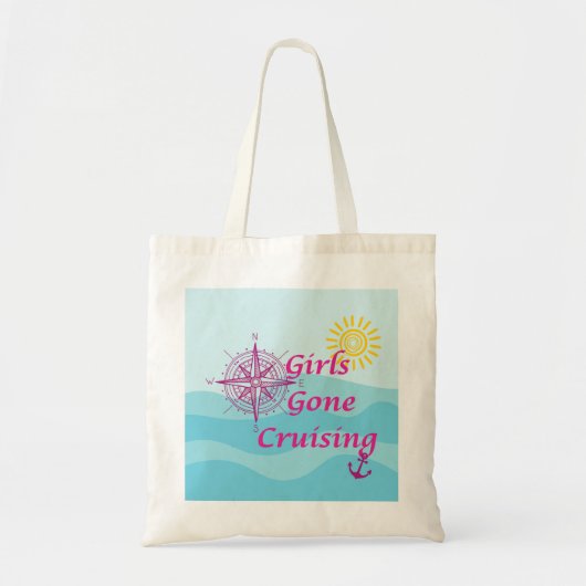 Meisjes gaan cruisen tote bag (Voorkant)