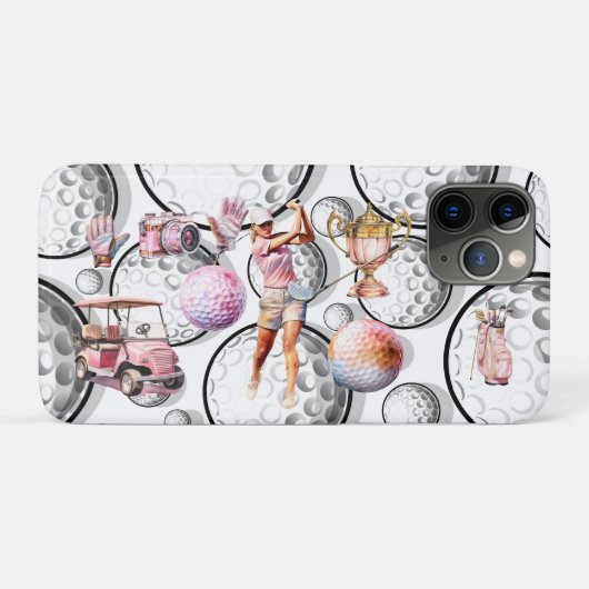 Meisjes Gaan Golfen Case-Mate iPhone Case (Achterkant (horizontaal))