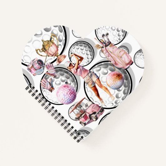 Meisjes gaan golfen notitieboek (Voorkant)