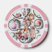 Meisjes gaan golfen poker chips (Voorkant)