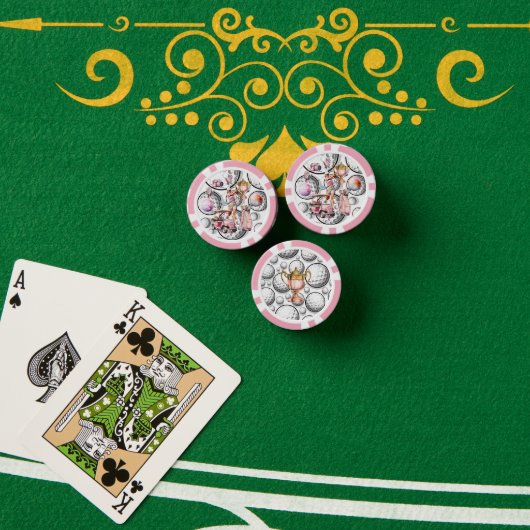Meisjes gaan golfen poker chips (Pokertafel (Stack))
